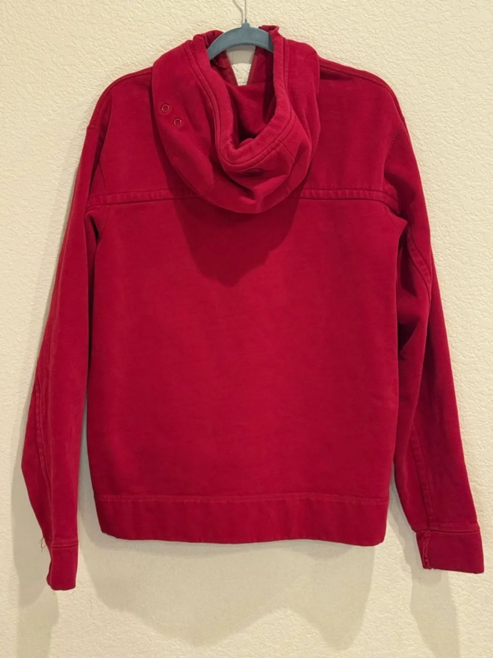 Lululemon Red Full Zip Hoodie Heavyweight Sweatshirt Size L